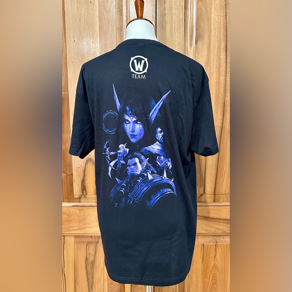 WoW Team The War Within, World of Warcraft Night Elf/Orc Tee Blizzard Gear EUC L - Picture 4 of 8